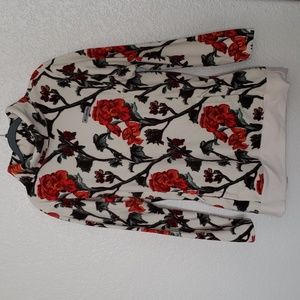 Columbia Ali Peak Fleece Floral Tunic Size Large